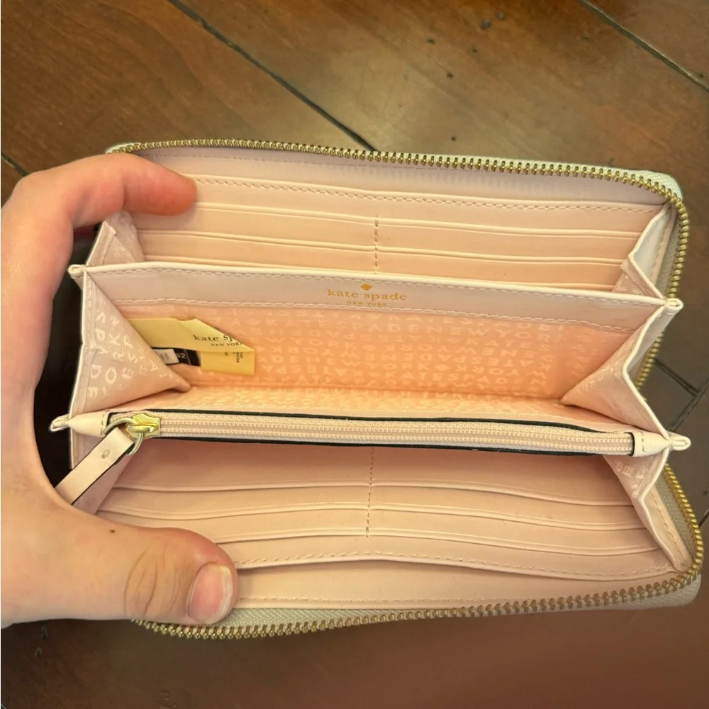 Kate Spade Beige and White Wallet
